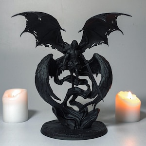 Handmade Lucifer Figurine: Unique Devil Statue, Home Decor