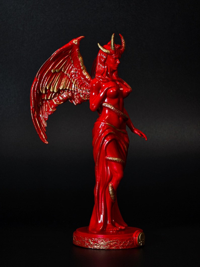 Lilith Goddess Statue - Demoness Pagan Decor for Lilith Altar image 2
