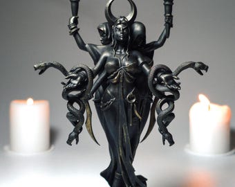 Detailed Hecate Statue - Greek Goddess Figurine