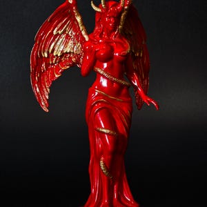 Lilith Goddess Statue - Demoness Pagan Decor for Lilith Altar image 8