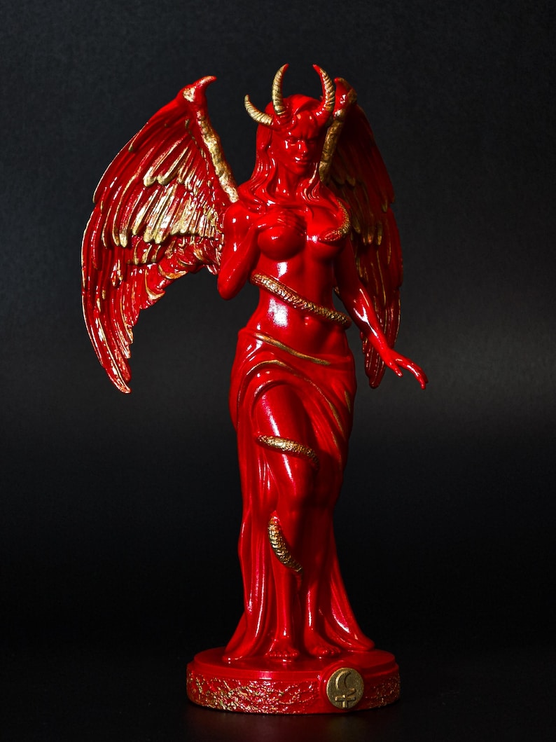 Lilith Goddess Statue - Demoness Pagan Decor for Lilith Altar image 8