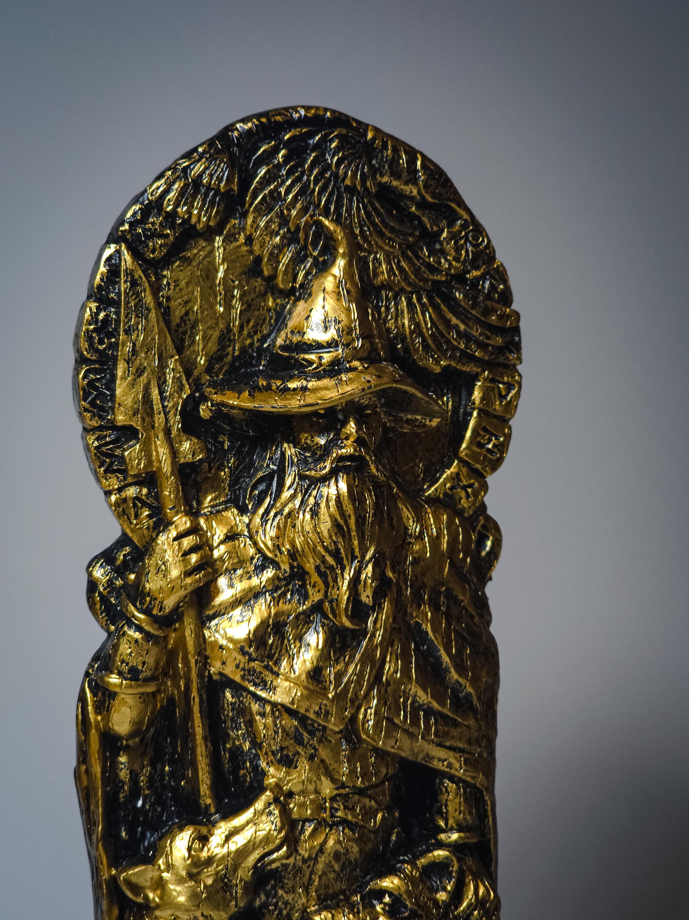 Odin Statue | Norse Allfather Figurine | Viking Pagan Altar