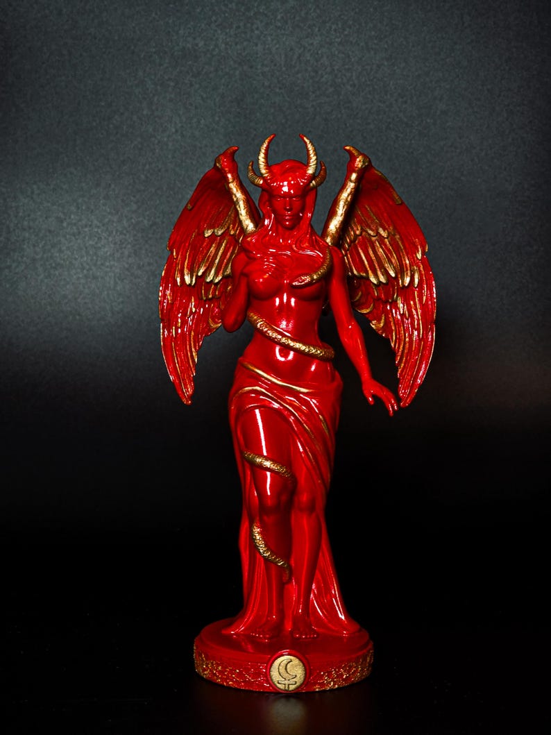 Lilith Goddess Statue - Demoness Pagan Decor for Lilith Altar image 9