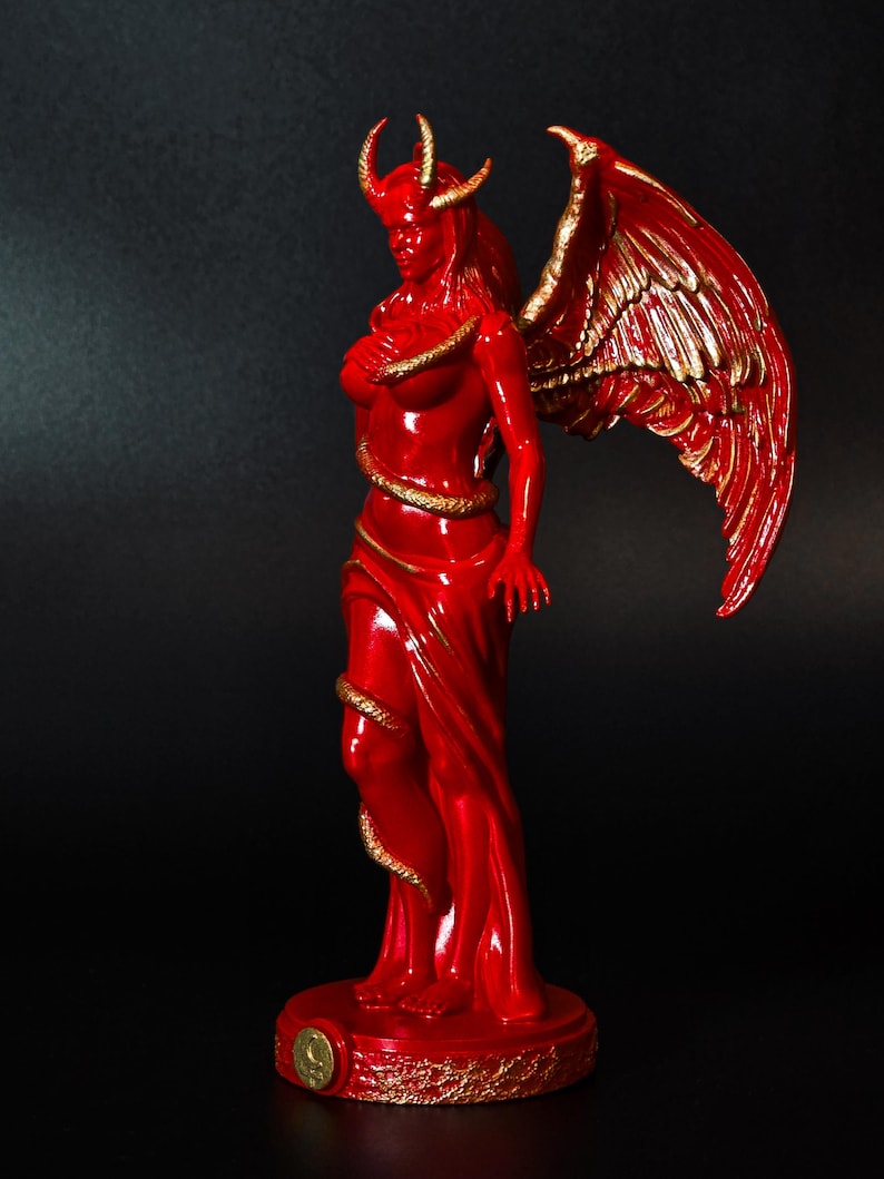 Lilith Goddess Statue - Demoness Pagan Decor for Lilith Altar image 7