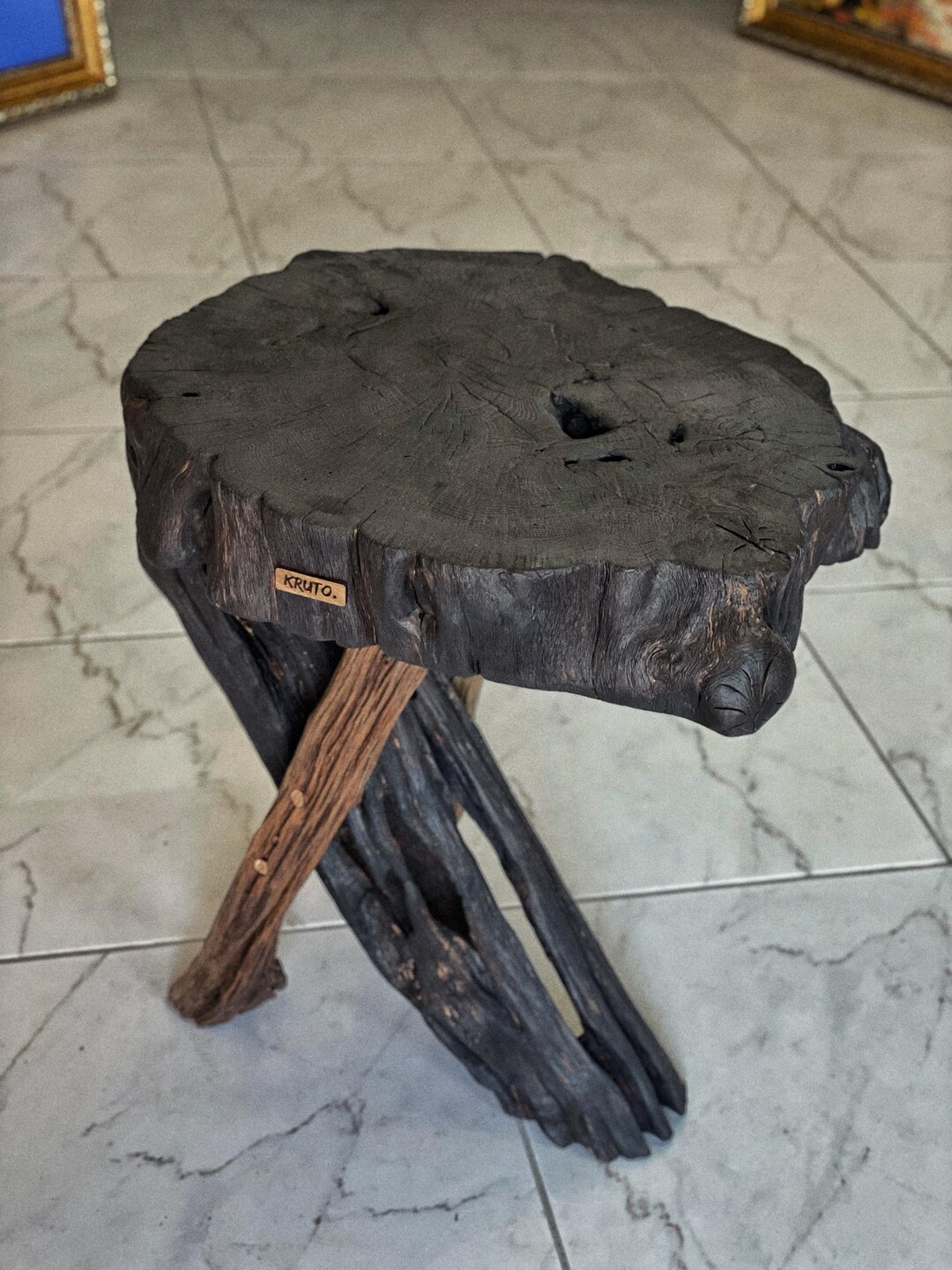 Rustic Black Coffee Table - Made With Reclaimed 200-year-old Wood - Etsy