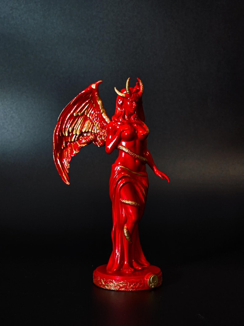 Lilith Goddess Statue - Demoness Pagan Decor for Lilith Altar image 5