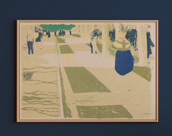 L'Avenue | Landscape Street Painting Print | Edward Vuillard | Mid Century Modern