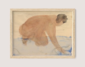Nude Figure By Water