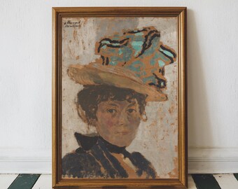 19th Century Portrait | Madame Bonnard Print | Classic Oil Painting | Impressionist Painting
