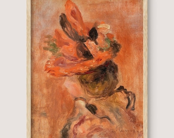 Woman’s Head with Red Hat
