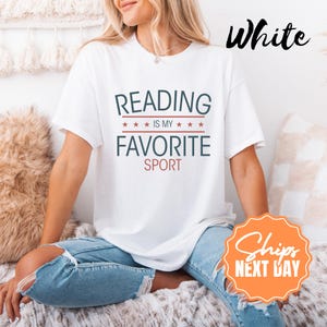 Comfort Color Reading Shirt, Vintage Bookish Tee, Bookworm Gift, English Teacher Shirt, Librarian Tee, Book Lover Graphic T-Shirt