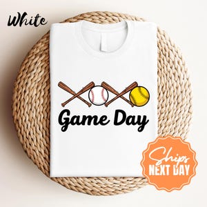 Comfort Color Game Day Shirt, Baseball Mom Shirt, Softball Mom Tee, Cute Baseball Softball Shirt, Game Day Vibes, Sports Mom Graphic Tee