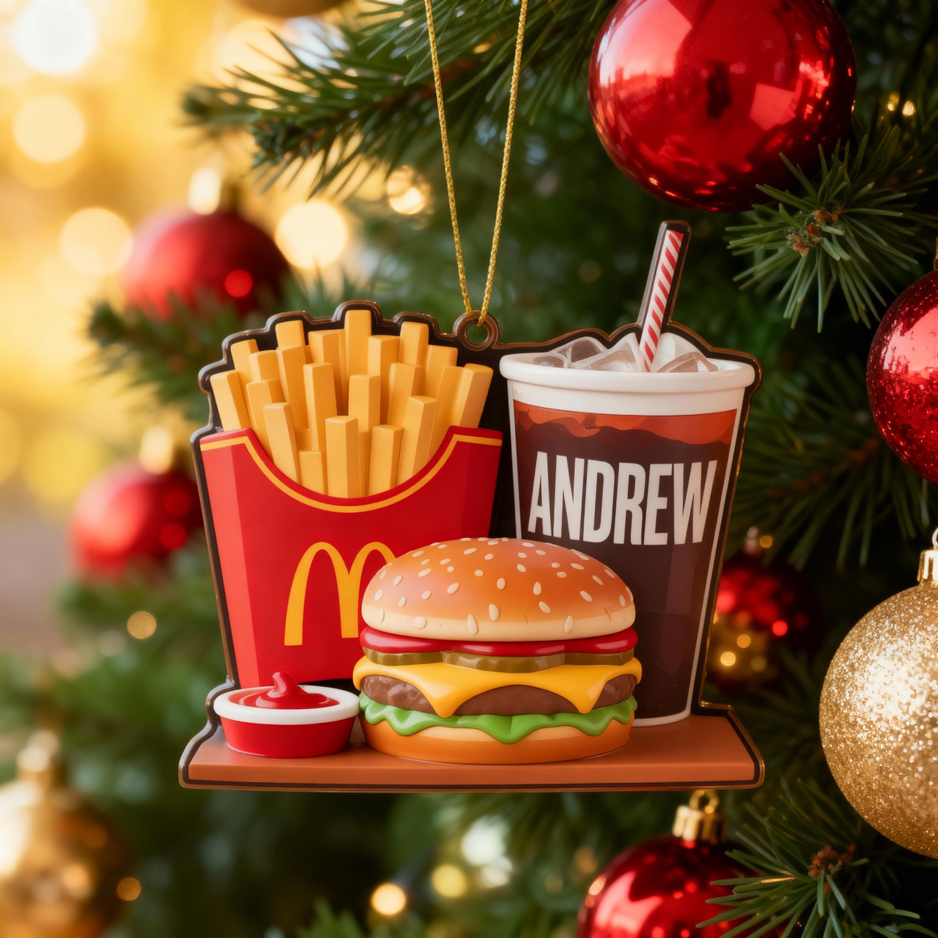 McDonald's オーナメントセット 6個　マクドナルド Mcdonalds Ornament - Etsy
