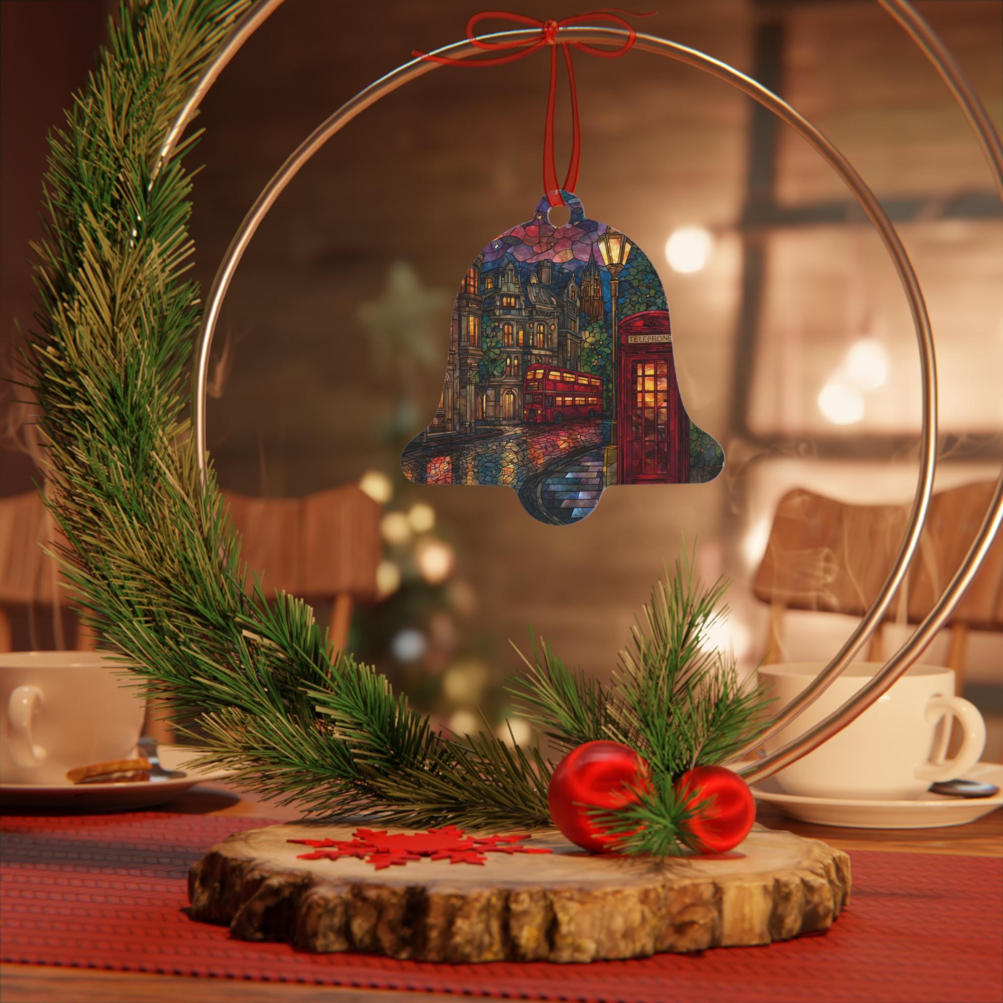ロンドンオーナメント | ステンドグラス風 | クリスマスツリーギフト