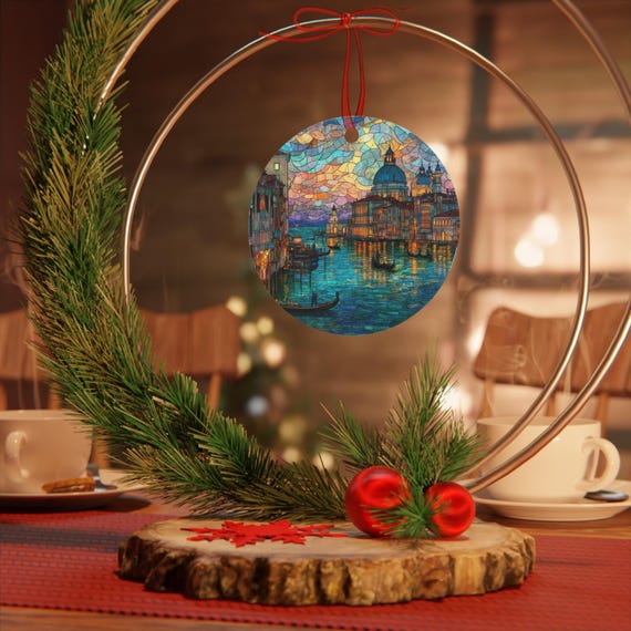 ヴェネツィアのオーナメント | ステンドグラス風イタリアのクリスマス