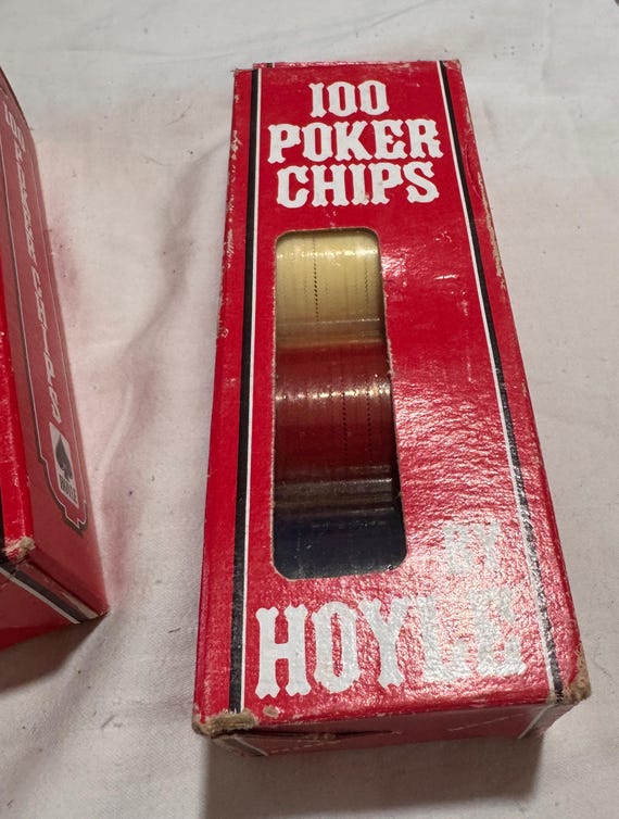 Vintage Hoyle Poker Chips -Never used-6 boxes
