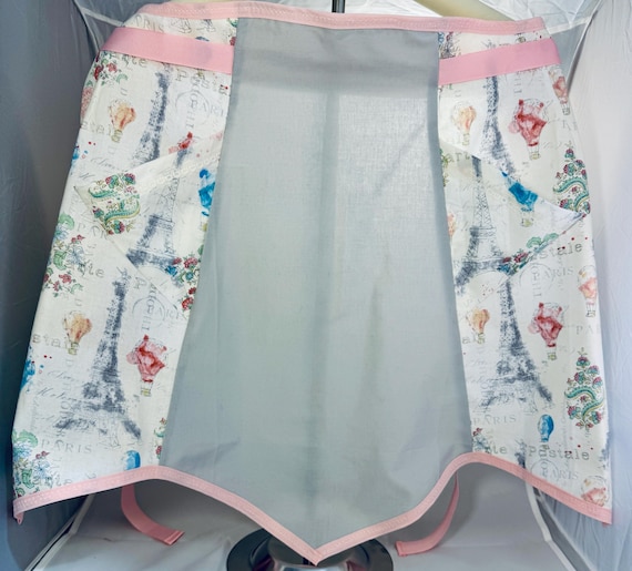 Apron Paris theme retro 1950s style