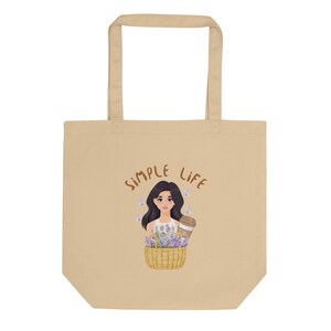 Ecobolsa Nasita Simple Life Lavanda