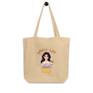 Ecobolsa Nasita Simple Life Lavanda