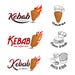 Shawarma Logo for Restaurants and Markets. Doner Kebab Logo Template ...