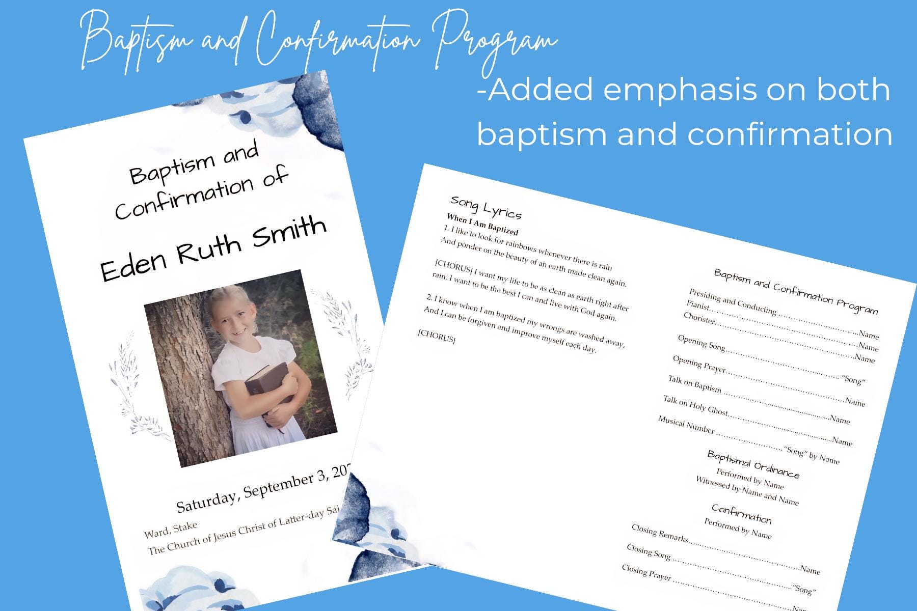Confirmation Programs Baptism and Confirmation Program for the Church of Jesus Christ of ...