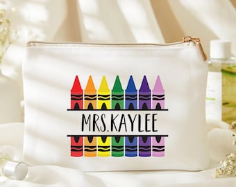 Personalized Teacher Bag Pencil Pouch,Custom Teacher Survival Kit, Teacher Appreciation Gift,Favorite Teacher Bag,Pencil Pouch,End Of School