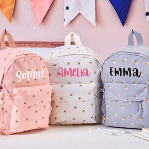Sac à dos personnalisé pour enfant avec nom, cartable brodé personnalisé, cartable pour tout-petit, cartable pour enfant, sac à dos pour enfant, cadeaux de rentrée