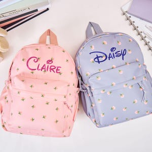 Sac à dos pour tout-petit, sac à dos personnalisé pour enfant avec nom, sac à dos preppy, cartable classique mignon pour enfant, cadeau enfant, sac personnalisé garçon fille