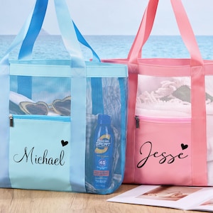 Benutzerdefinierte Strand Tragetasche, Strand Tragetasche für Sie, Mädchen Reisetasche, Mädchen Reise Tragetasche, Junggesellinnenabschied Geschenktasche, personalisierte Brautjungfer Geschenk