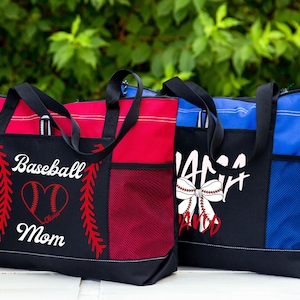 Personalisierte Baseball Mama, leichte Tragetasche, benutzerdefinierte Baseball Mama Tragetasche, Baseball Tante Tragetasche, Muttertagsgeschenke, Baseballgeschenke für Mama