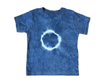 Kid's Indigo Dyed Toddler T-Shirts Shibori - Tie Dye