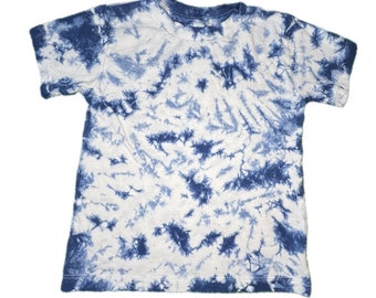 Indigo Dyed Toddler T-Shirts Shibori - Tie Dye - Mottled