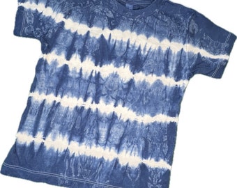 Indigo Dyed Toddler T-Shirts Shibori - Tie Dye