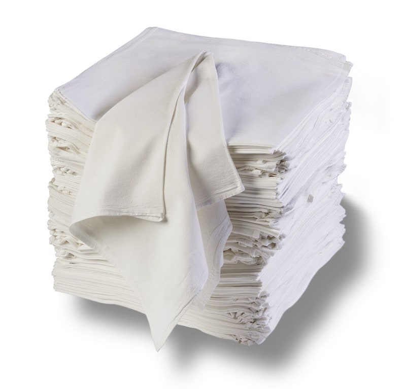 Blank Cotton Flour Sack Napkins Imperfect 20 pack image 1