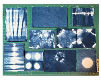 Indigo Shibori Fabric Bundles