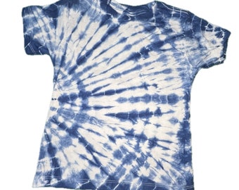 Indigo Dyed Toddler T-Shirts Shibori - Tie Dye