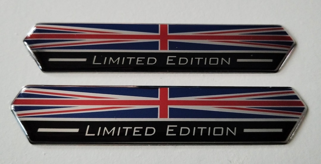 2 X Union Jack Limited Edition 100mm Car Stickers GLOSS DOMED GEL - Etsy