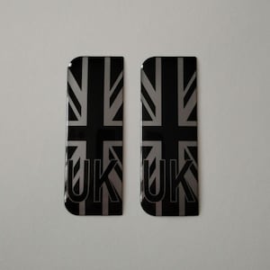 Union Jack Gel Decals Pair Of UK Union Jack Flag 3D Gel Domed - Foto 9