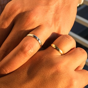 Sun and Moon Rings, Anniversary Ring, Adjustable Couple Engagement Rings, Silver Minimalist Couple Rings, Matching Rings, Celestial Rings