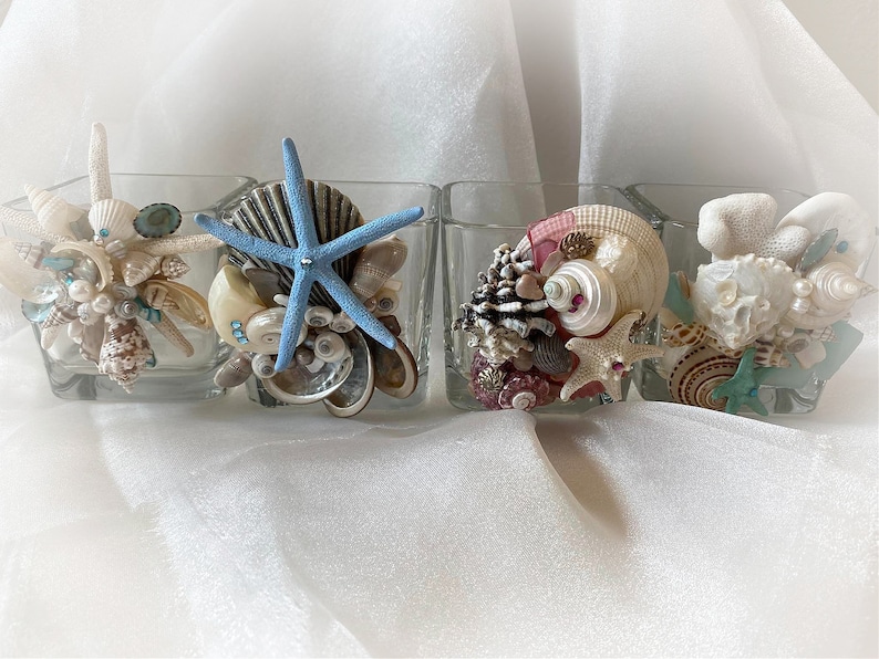 The Starfish Collection seashell glass holder image 1