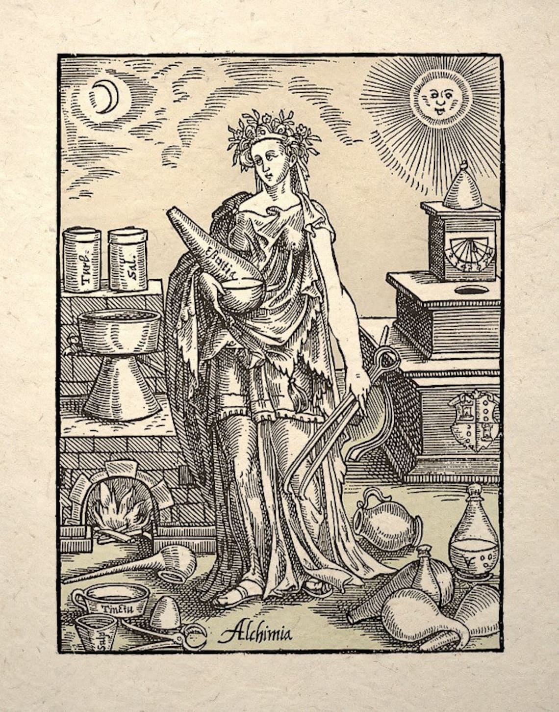 Alchemy Science History Art Print Alchimia - Etsy