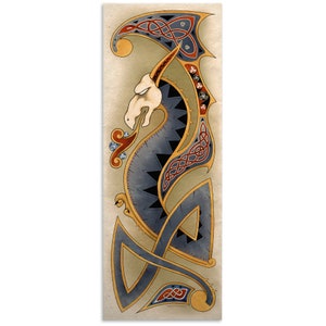 celtic art poster dragon