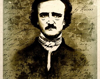 Gothic Macabre Art Print Edgar Allan Poe