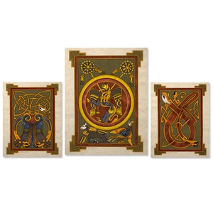 Book of Kells Celtic Art Prints Wall Decor