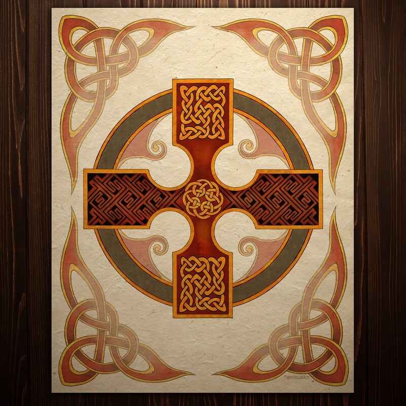 Celtic Patterns Poster Celtic Art Print - Etsy