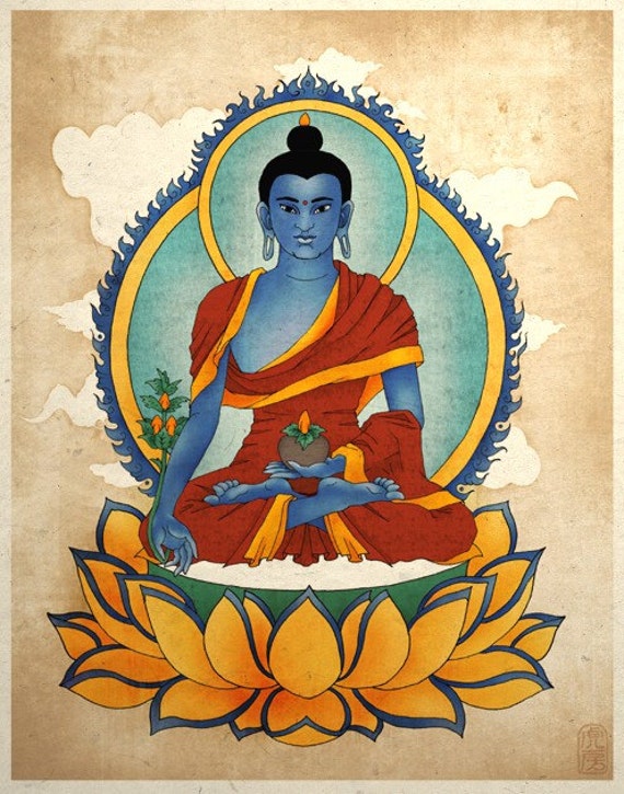 Blue Buddha Paintings