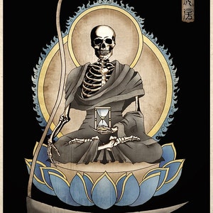 Gothic Macabre Art Print The Grim Reaper Memento Mori