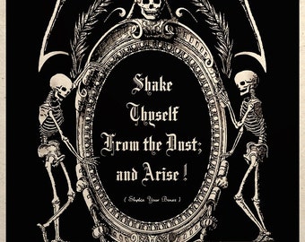 Gothic Macabre Art Print The Dead Arise