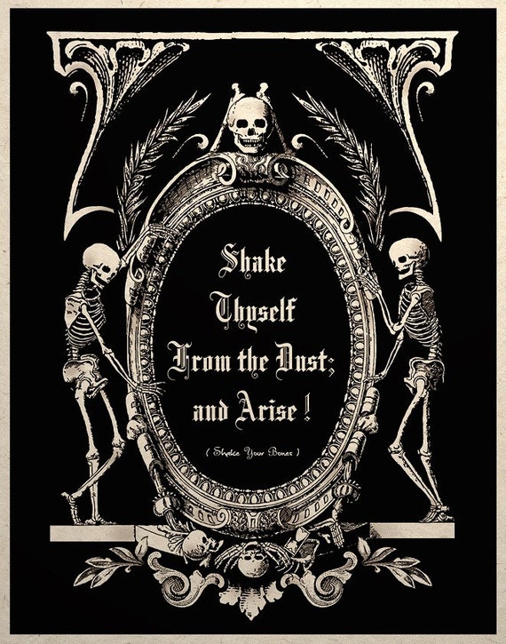 The Undead Arise Gothic Macabre Art Print