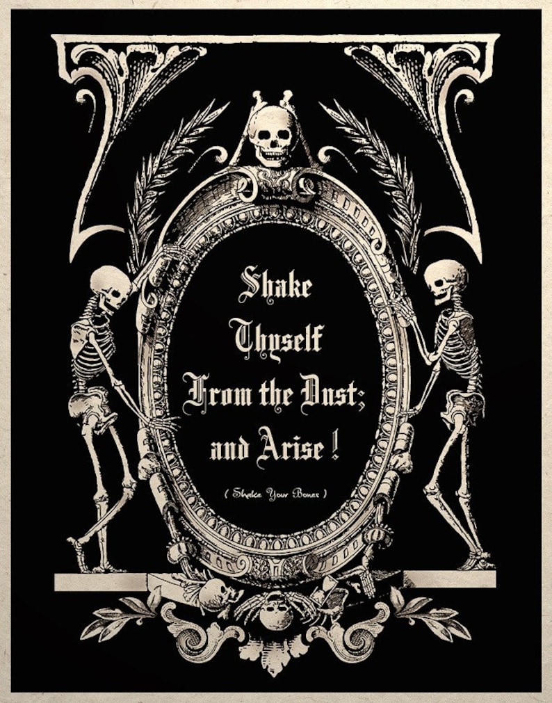 Gothic Macabre Art Print The Dead Arise image 1